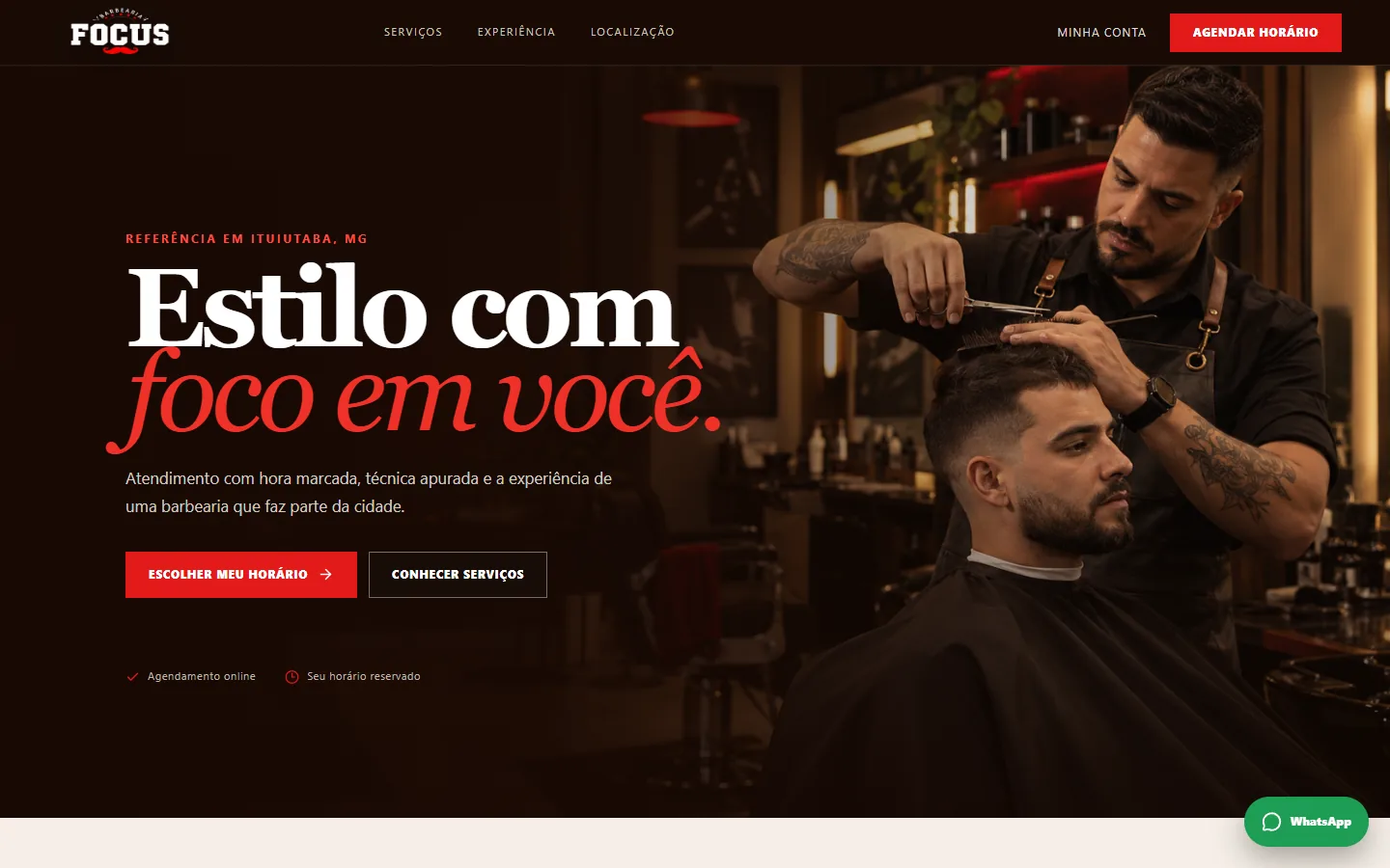 Prévia de Barbearia Focus