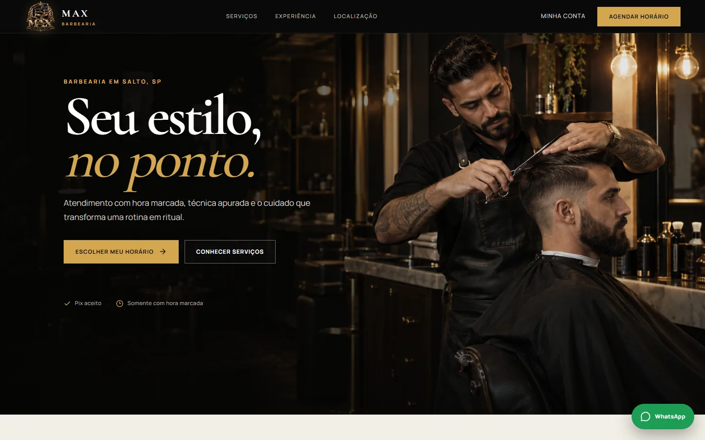 Prévia de Max Barbearia
